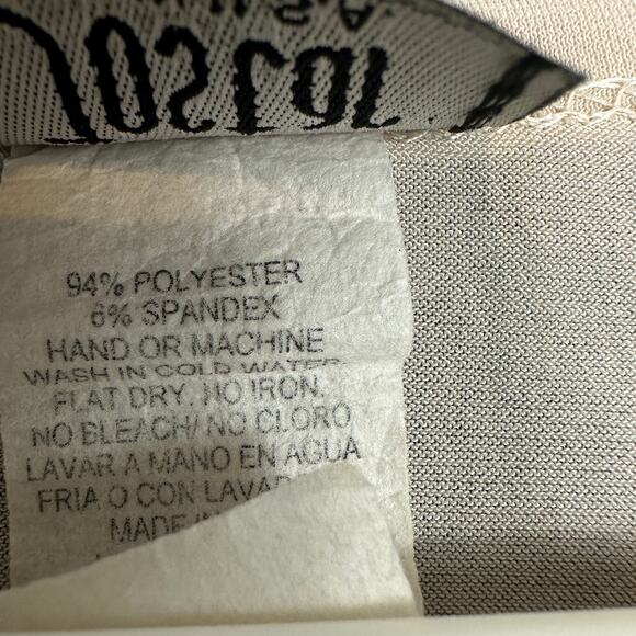 Jostar Tunic Top size Medium Peacock Rhinestone V Neck - Picture 5 of 5